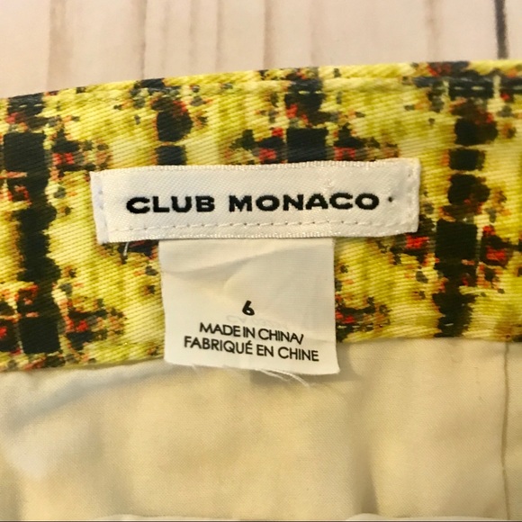 CLUB MONACO | Semi Casual Mini Skirt Yellow EUC - Picture 3 of 8